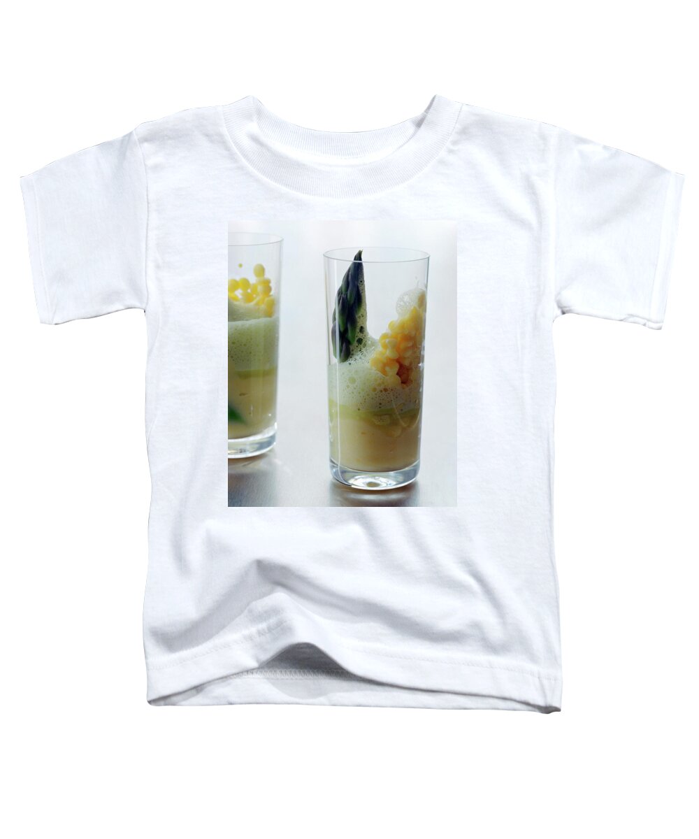 Fruits Toddler T-Shirt featuring the photograph A Drink With Asparagus by Romulo Yanes