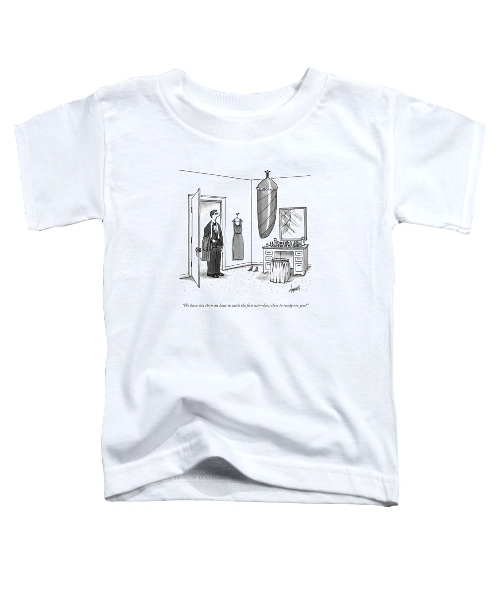 Husband Toddler T-Shirt featuring the drawing A Man In A Tuxedo by Tom Cheney