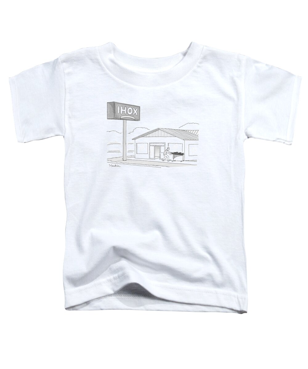 Ihox Toddler T-Shirt featuring the drawing Ihox by Charlie Hankin
