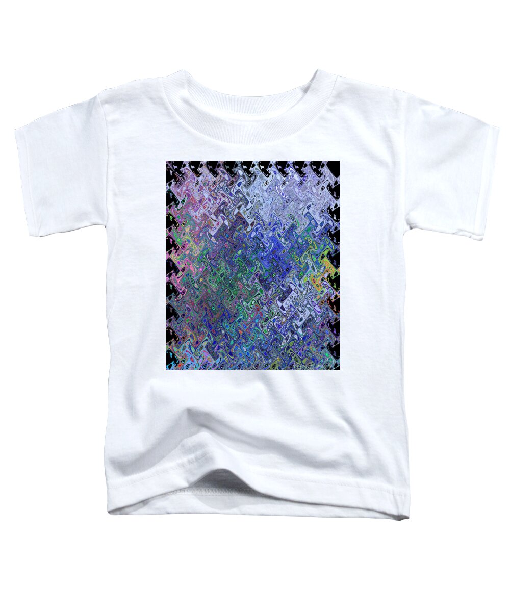 Abstract Toddler T-Shirt featuring the painting Abstract Reflections by Robyn King