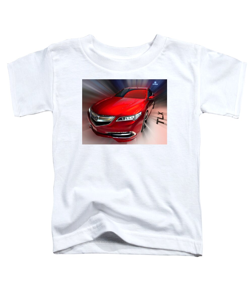 Acura Toddler T-Shirt featuring the photograph ACURA TLX prototype 2014 by Dragan Kudjerski