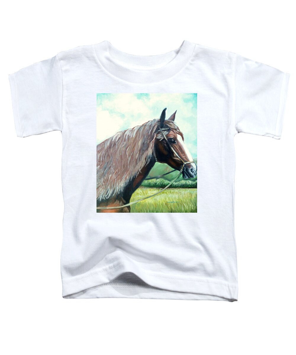 American Beauty Toddler T-Shirt featuring the painting American Beauty by Shana Rowe Jackson