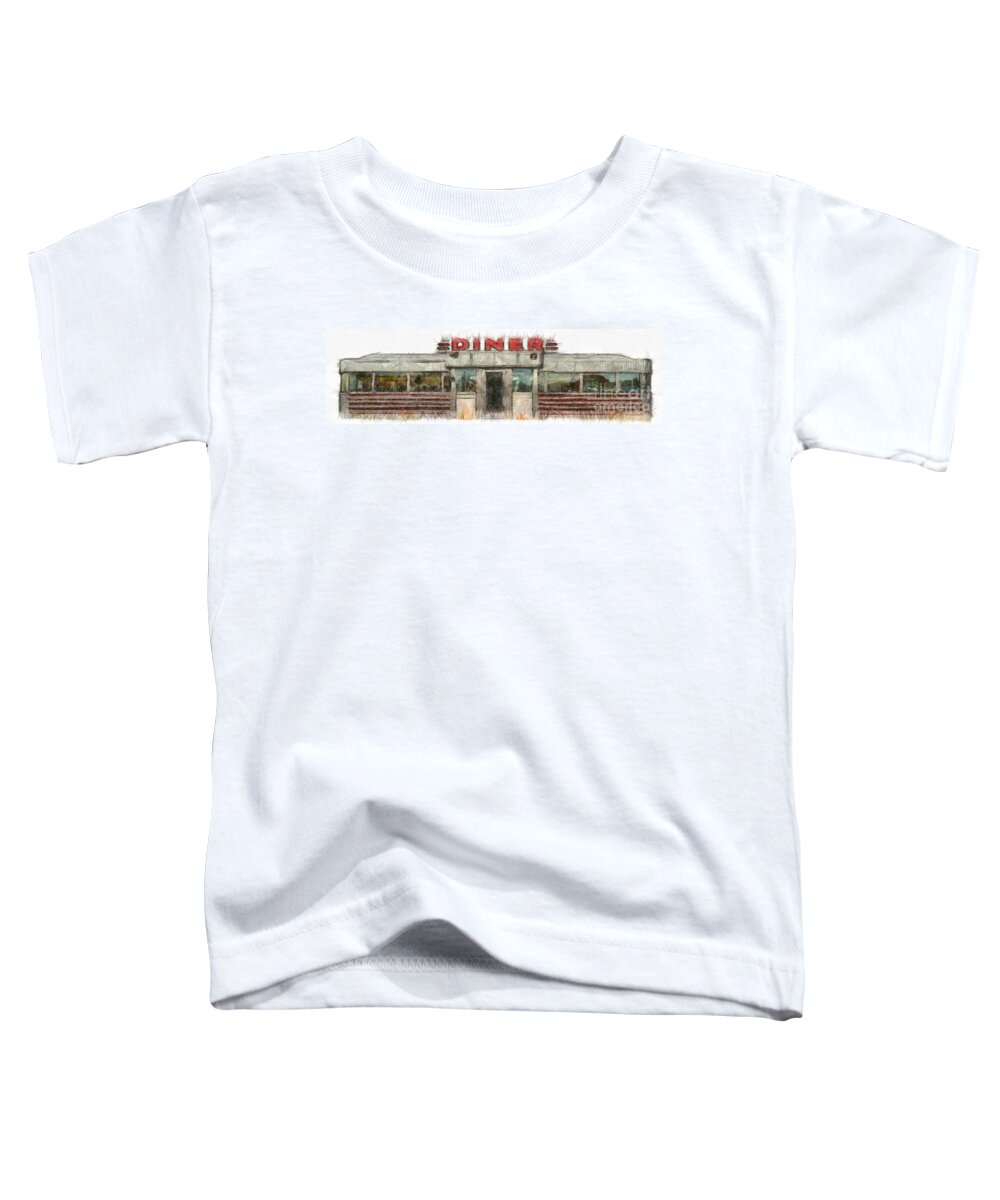 Pencil Toddler T-Shirt featuring the photograph American Diner Pencil by Edward Fielding