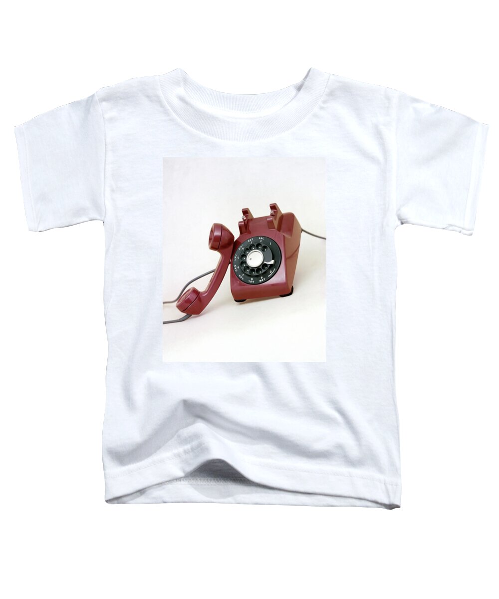 Studio Shot Toddler T-Shirt featuring the photograph An Old Telephone by Richard Rutledge