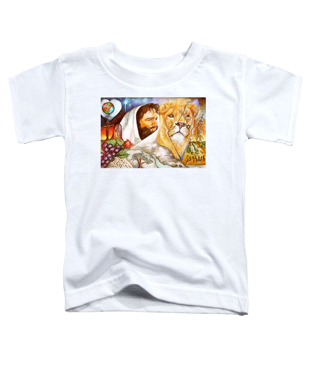 And He Is Toddler T-Shirt featuring the painting And He Is by Jennifer Page