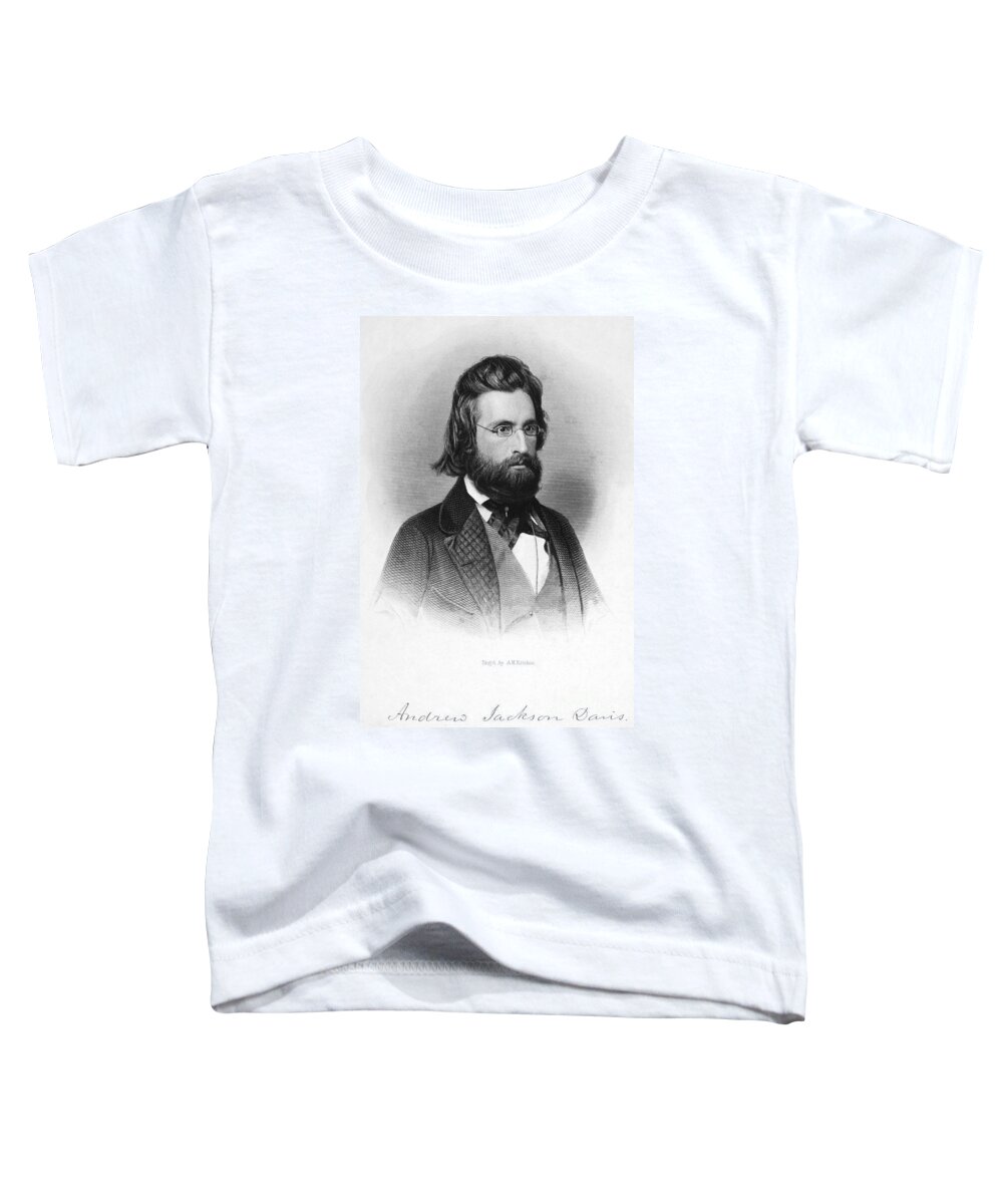 19th Century Toddler T-Shirt featuring the photograph Andrew Jackson Davis by Granger