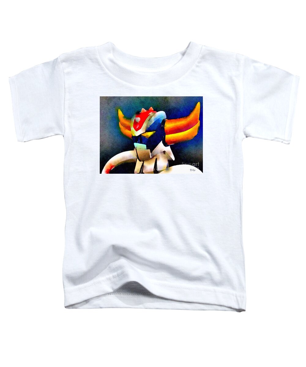 Grendizer Toddler T-Shirt featuring the painting Anterak One by HELGE Art Gallery