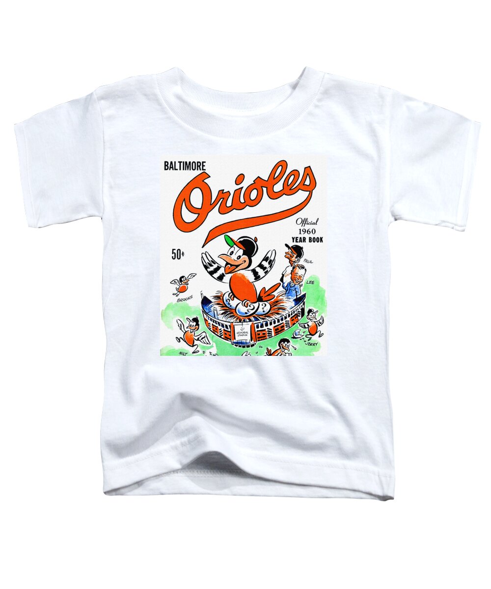 Baltimore Orioles 1960 Yearbook Toddler T-Shirt by Big 88 Artworks - Pixels