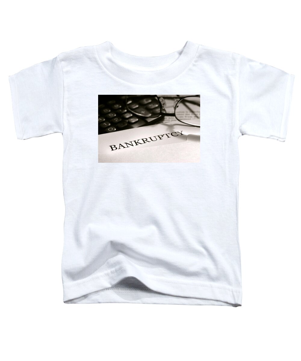 Bankrupt Toddler T-Shirt featuring the photograph Bankruptcy Notice Letter by Olivier Le Queinec