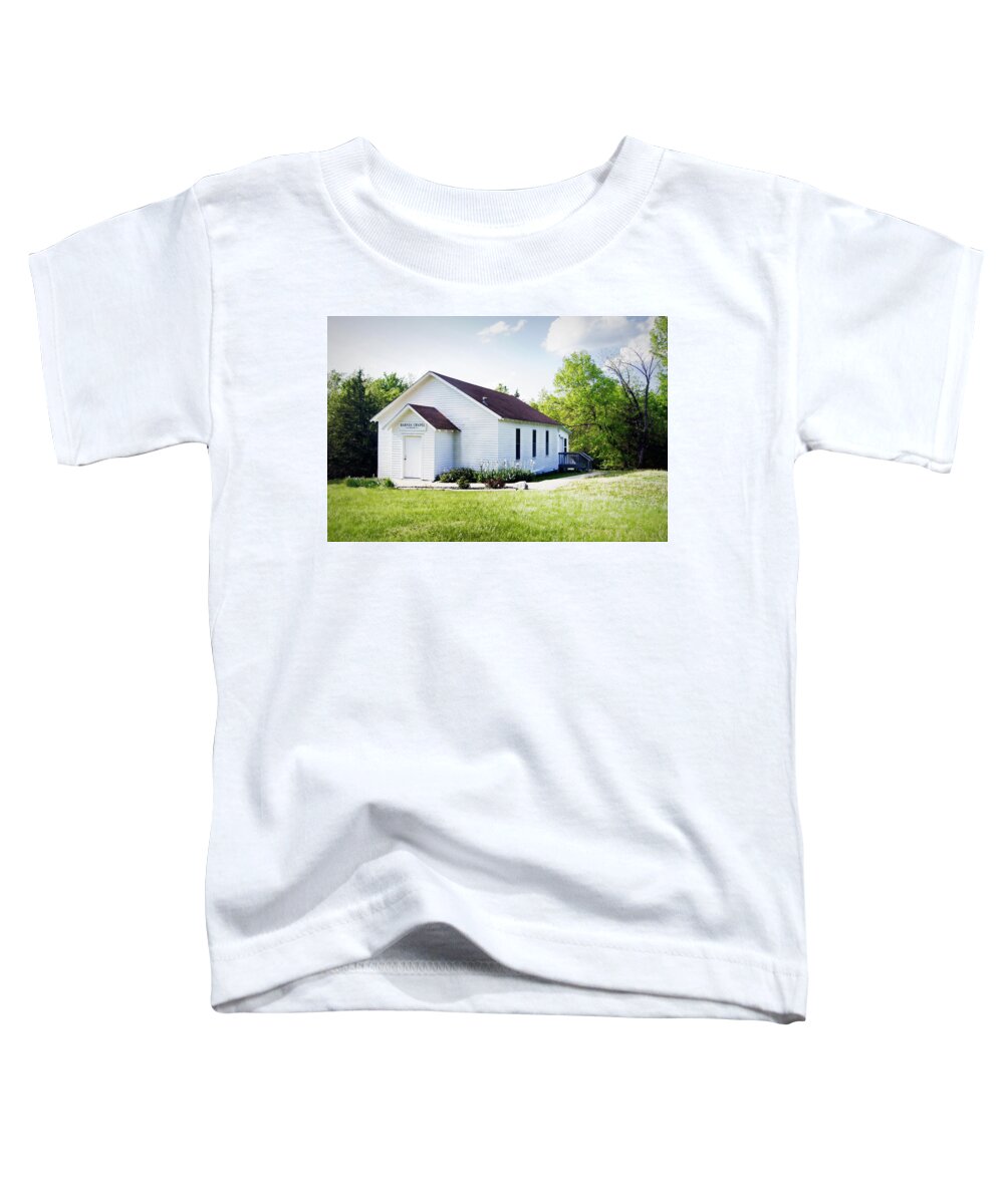 Chapel Toddler T-Shirt featuring the photograph Barnes Chapel 1896 by Cricket Hackmann