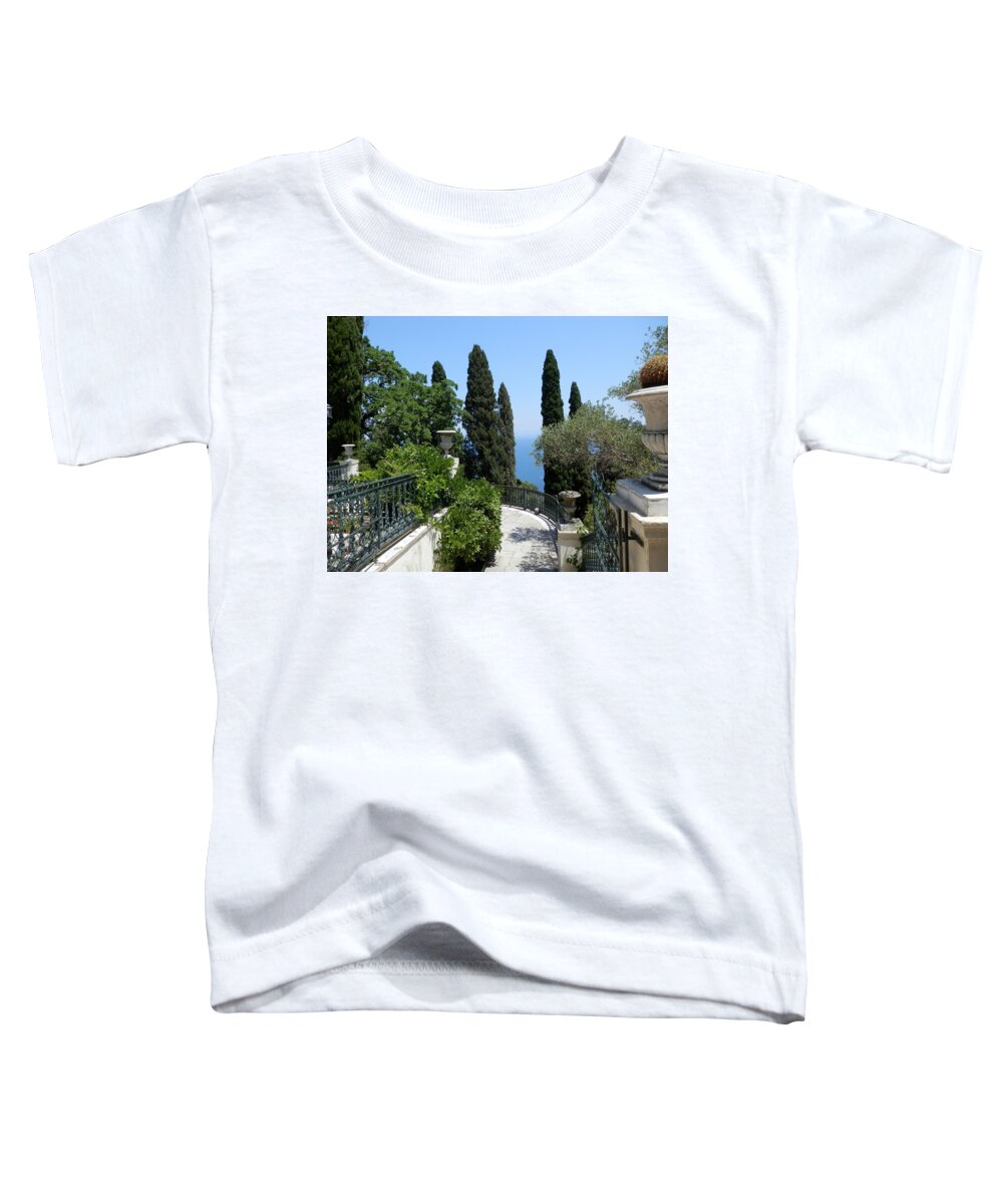 Garden Toddler T-Shirt featuring the photograph Beyond the Cedars by Pema Hou
