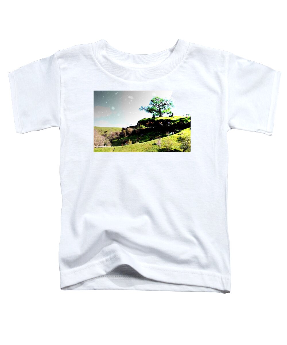 Hobbit Toddler T-Shirt featuring the photograph Bilbo's Tree magic by HELGE Art Gallery