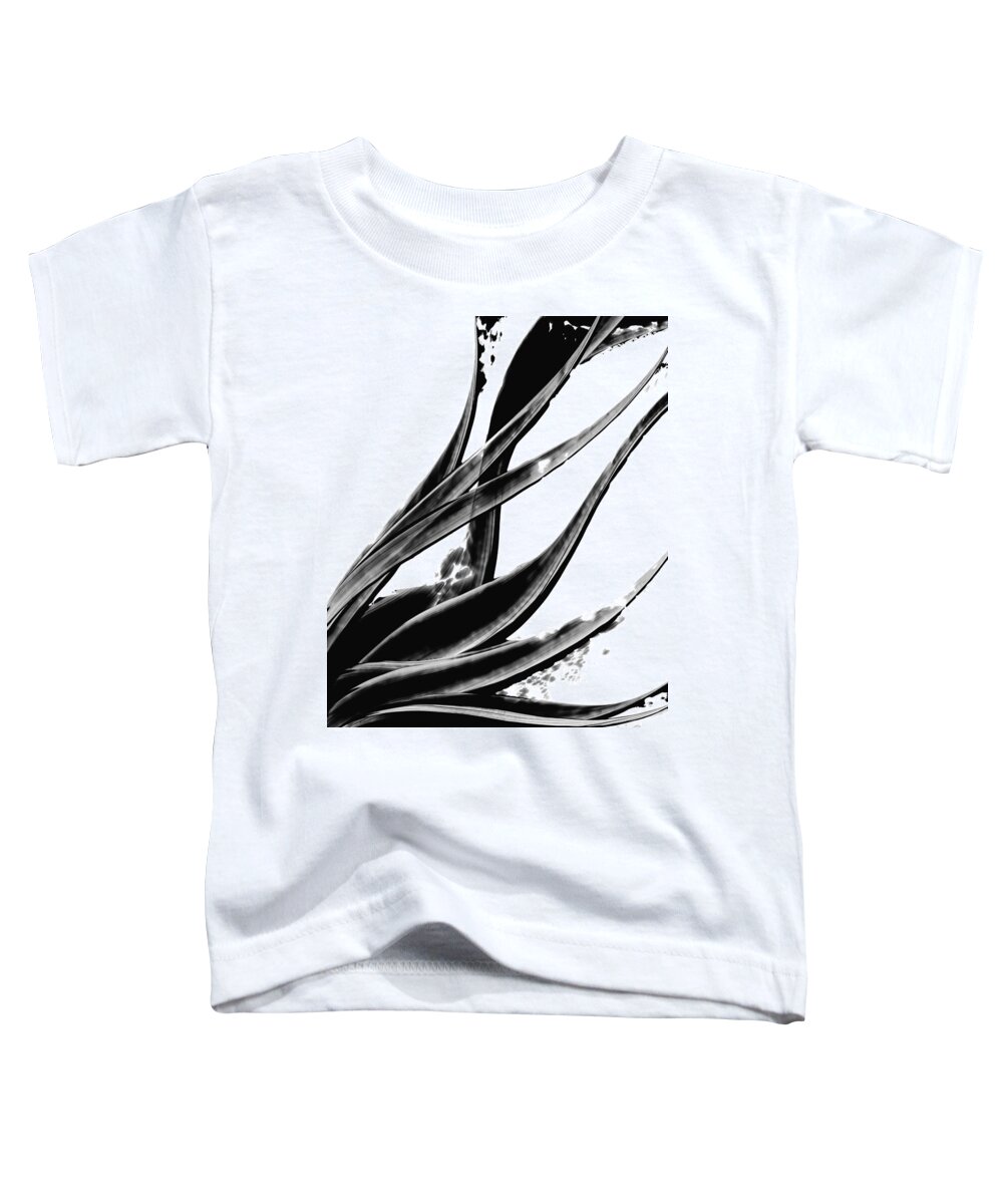 Black And White Toddler T-Shirt featuring the painting Black Magic 303 by Sharon Cummings by Sharon Cummings