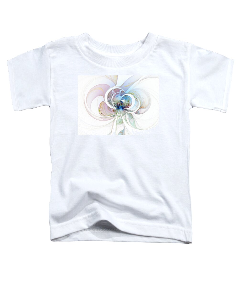 Digital Art Toddler T-Shirt featuring the digital art Blue is the Colour of my Love by Amanda Moore