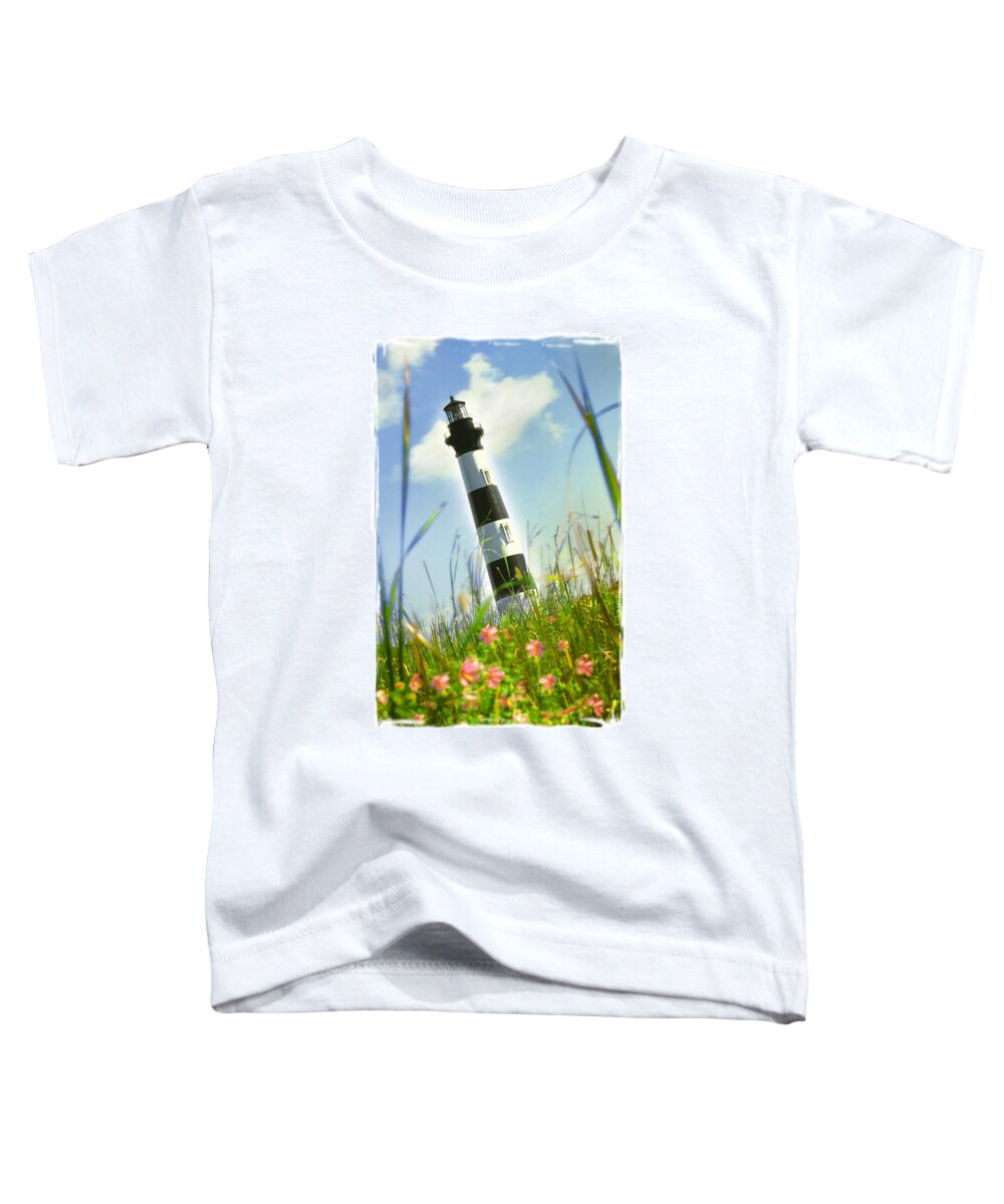 Lighthouse Toddler T-Shirt featuring the photograph Bodie Light II by Mike McGlothlen