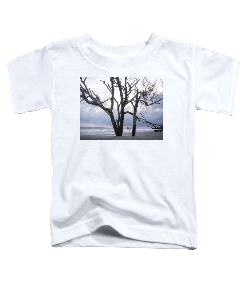 #jo-anntomaselli Toddler T-Shirt featuring the photograph Botany Bay Beach Walk by Jo Ann Tomaselli