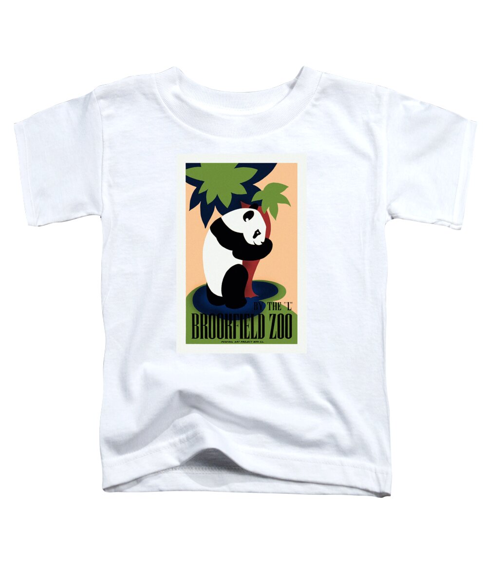Panda Toddler T-Shirt featuring the photograph Brookfield Zoo Panda by Diana Powell