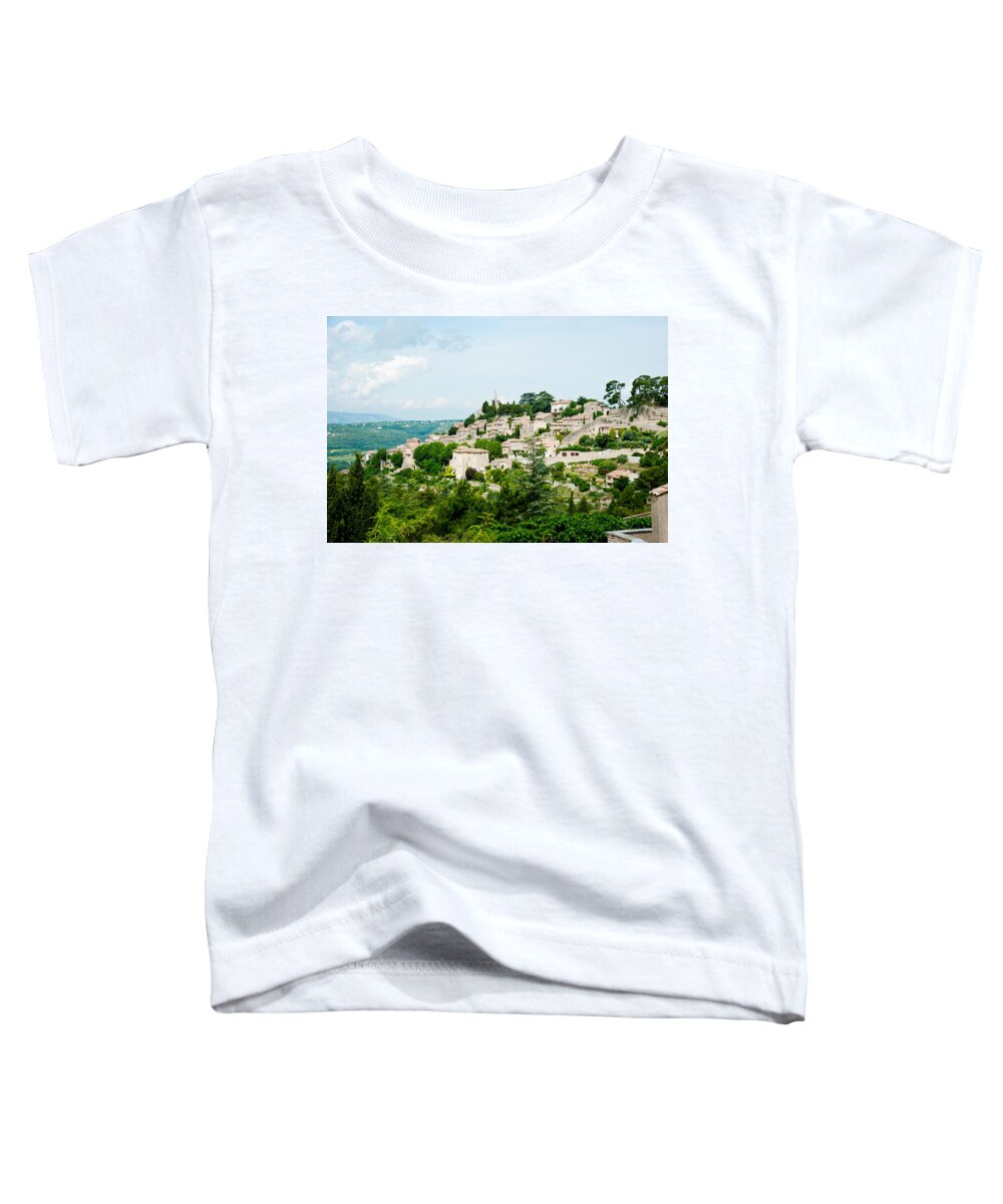 Photography Toddler T-Shirt featuring the photograph Buildings On A Hill, Bonnieux by Panoramic Images