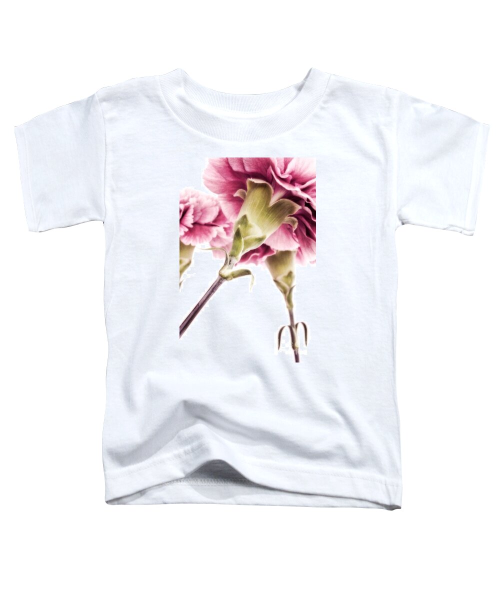 Modern Toddler T-Shirt featuring the photograph Carnations by Priska Wettstein