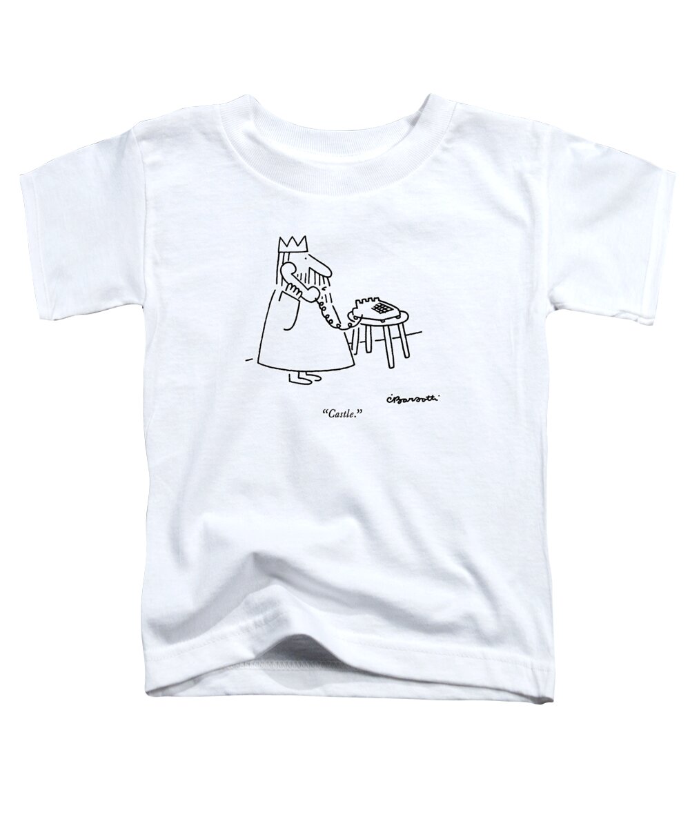 
Roylaty Toddler T-Shirt featuring the drawing Castle by Charles Barsotti