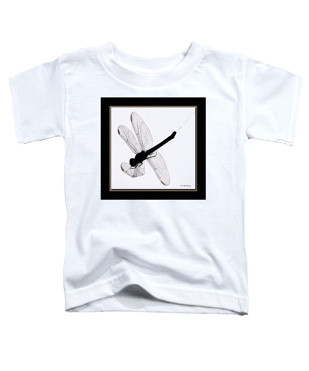 Dragonfly In Spiderweb Photograph Toddler T-Shirt featuring the photograph Catch of the Day by Lucy VanSwearingen