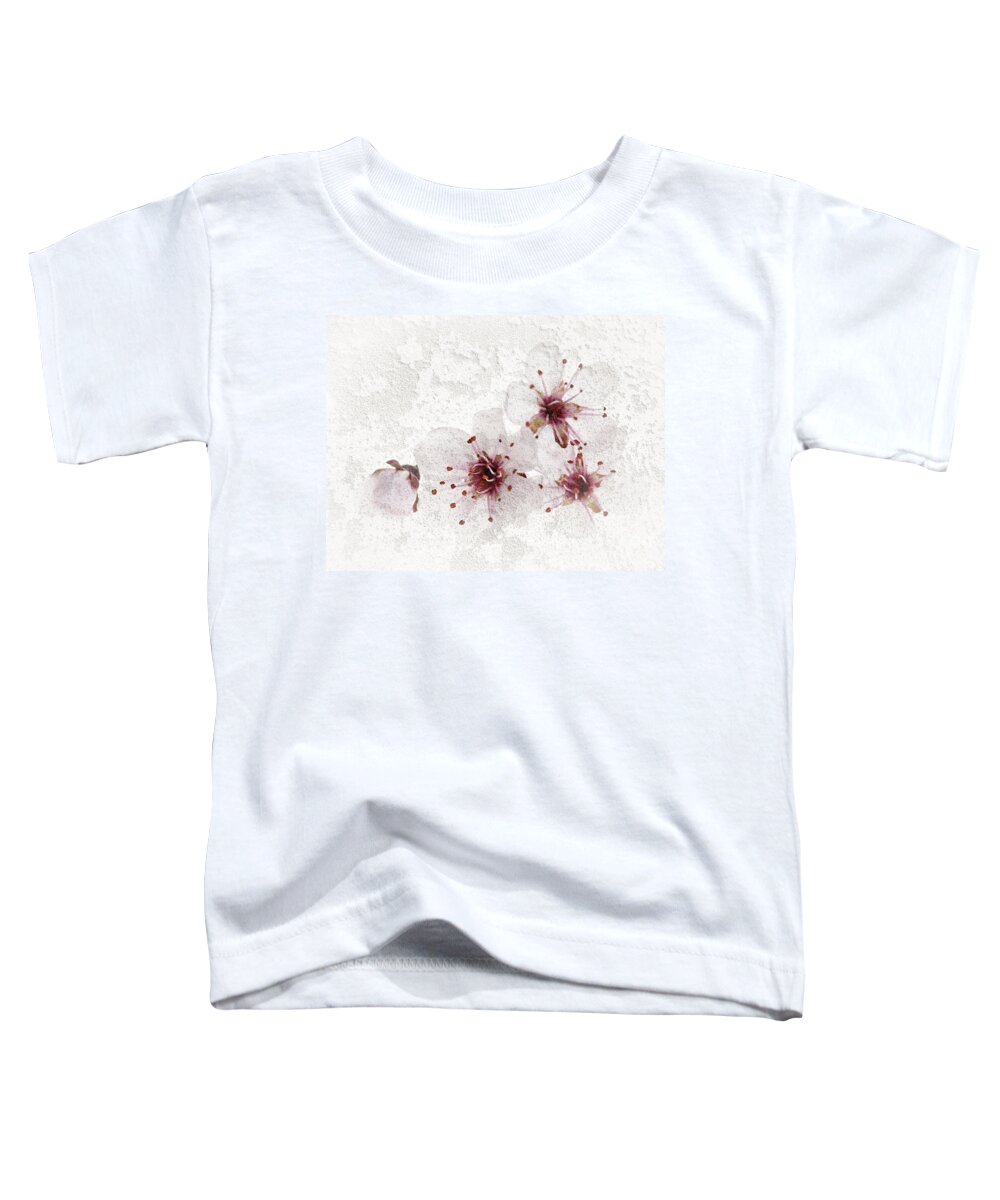 Cherry Toddler T-Shirt featuring the photograph Cherry blossoms close up by Elena Elisseeva
