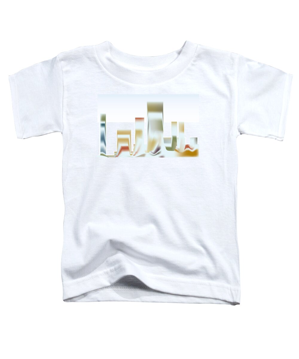 Skyline Toddler T-Shirt featuring the digital art City Mesa by Kevin McLaughlin