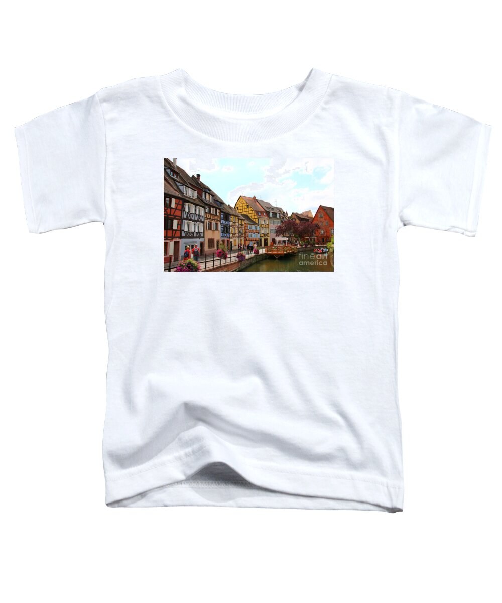 Canal Toddler T-Shirt featuring the photograph Colmar by Amanda Mohler
