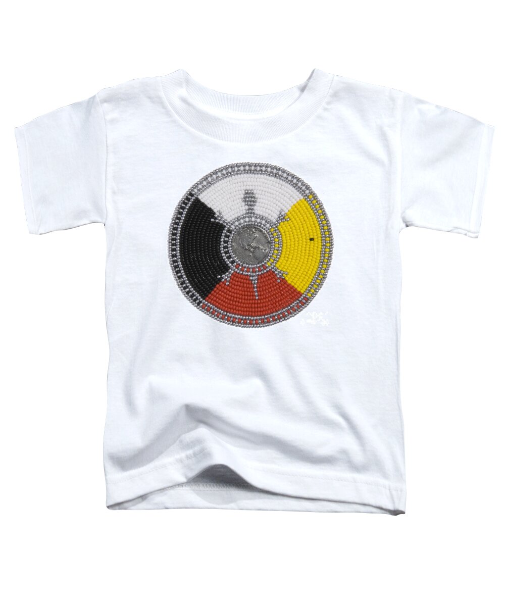Beadwork Toddler T-Shirt featuring the digital art Coloplast by Douglas Limon