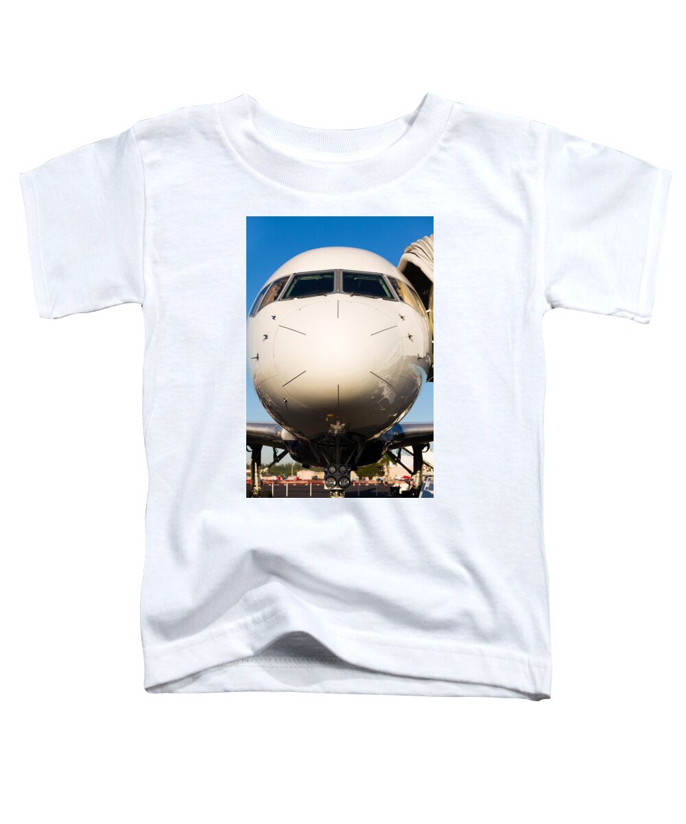 Aerospace Toddler T-Shirt featuring the photograph Commercial Airliner by Raul Rodriguez