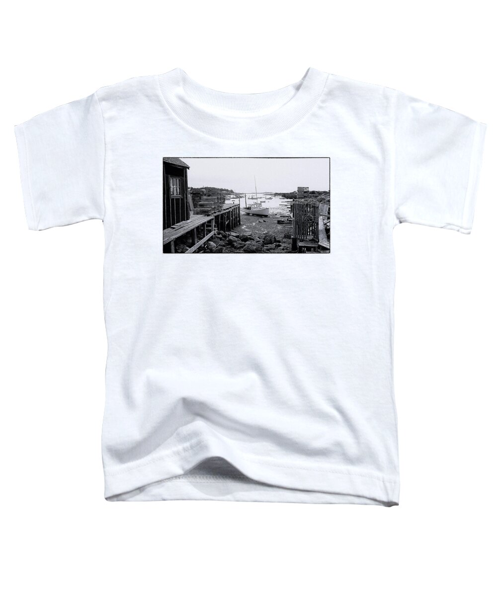 Corea Toddler T-Shirt featuring the photograph Corea Harbor Maine 1973 No 2 by Marty Saccone