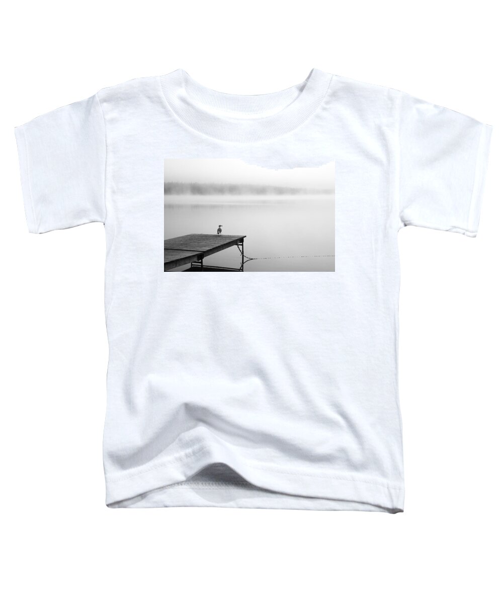 Clear Lake Toddler T-Shirt featuring the photograph Early Morning Rituals Of A Spotless Mind by Sandra Parlow