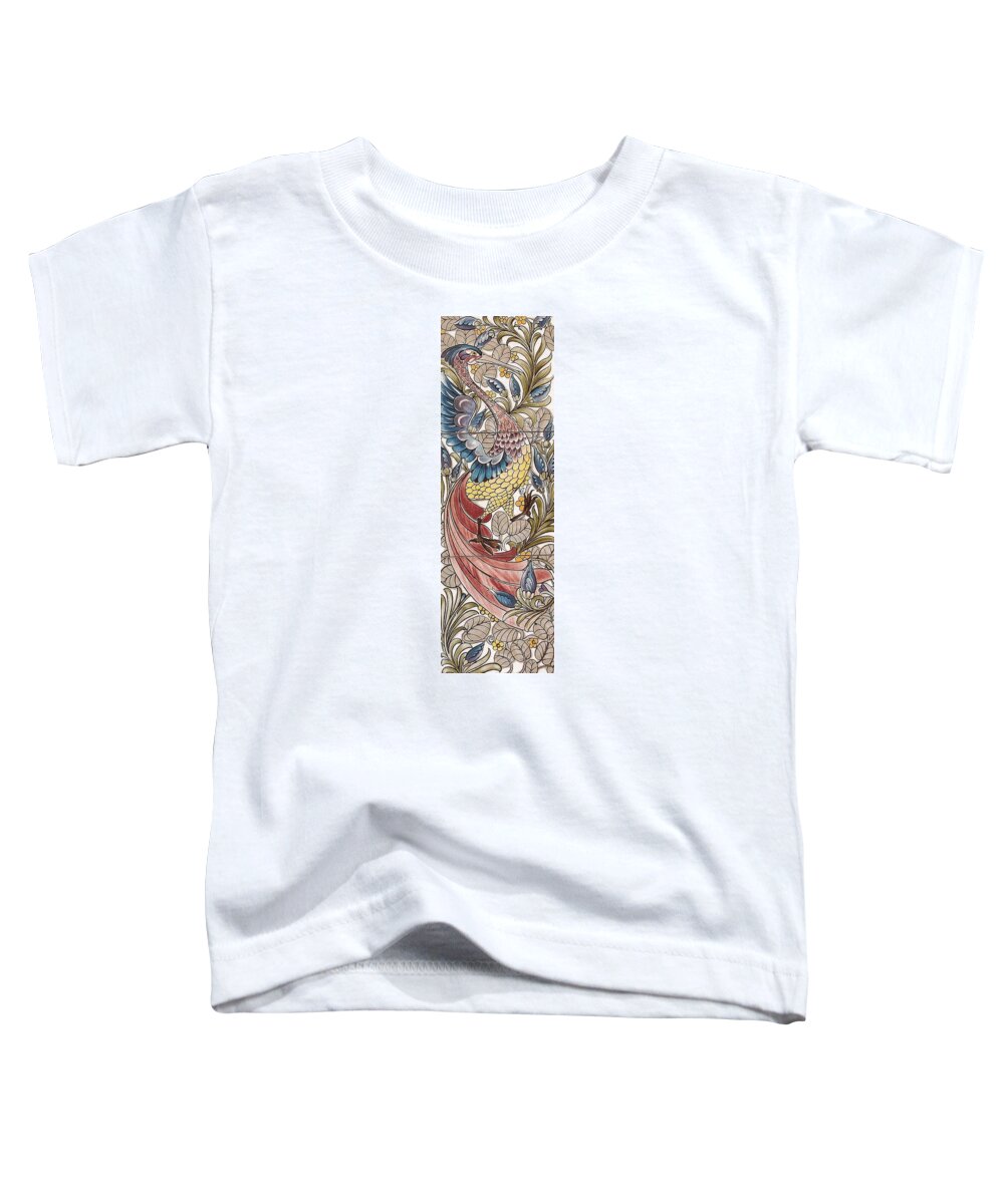 William Toddler T-Shirt featuring the tapestry - textile Exotic Bird by Philip Ralley