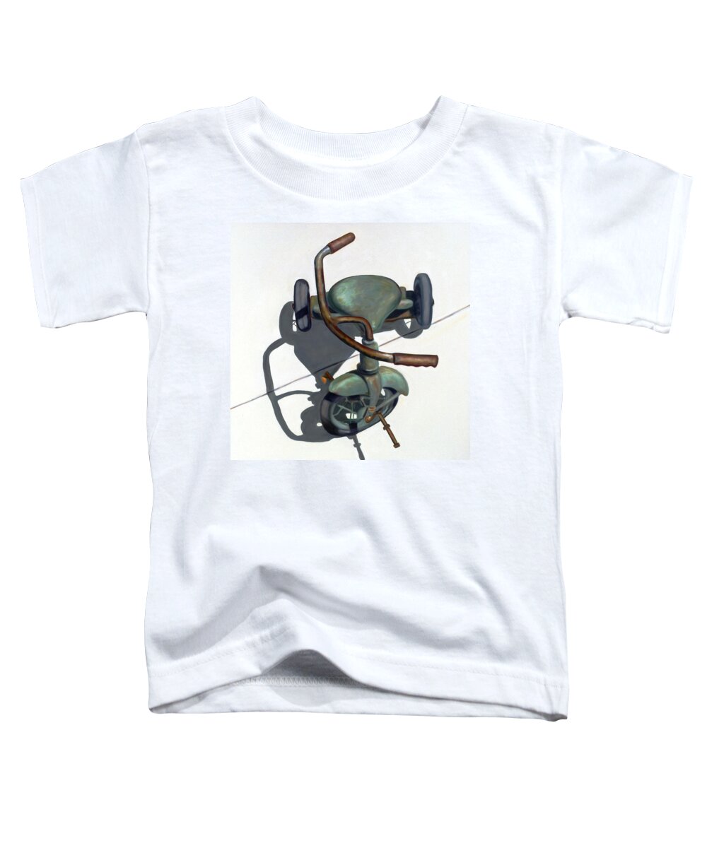 Favorite Ride Toddler T-Shirt featuring the painting Favorite Ride by Shannon Grissom