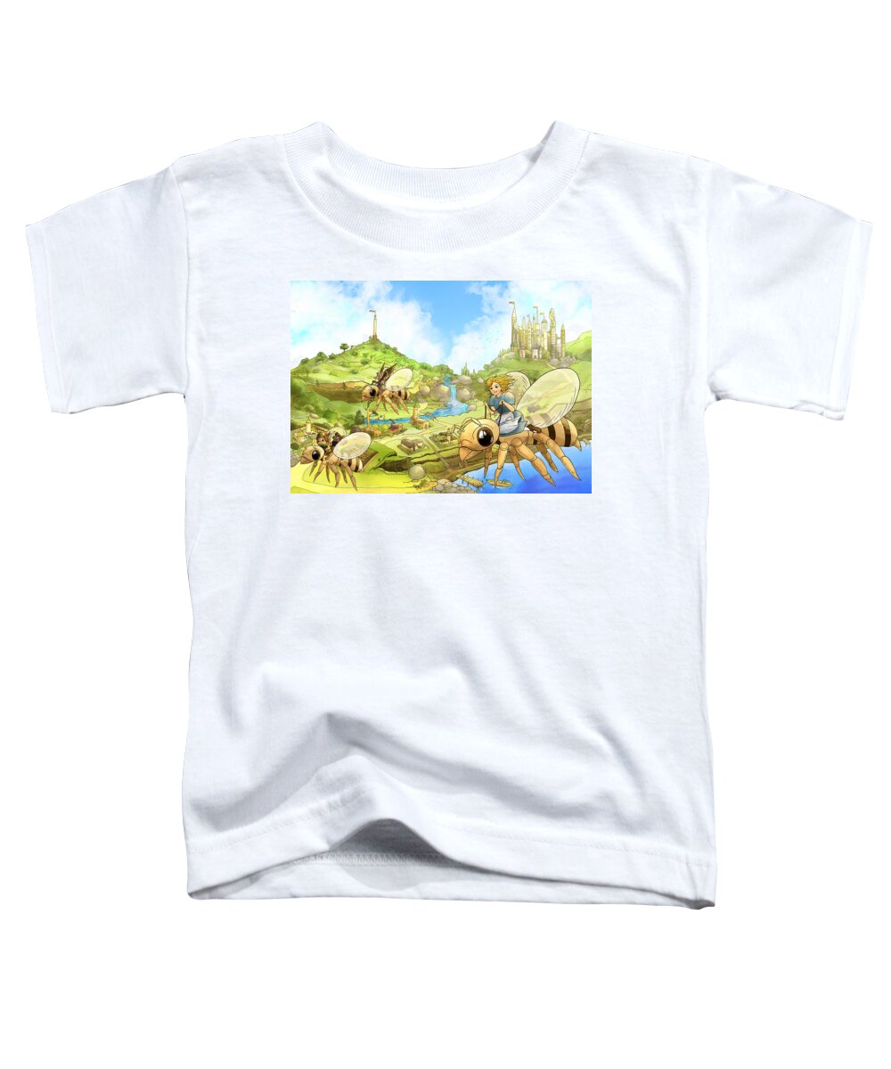 Wurtherington Toddler T-Shirt featuring the painting Flight over Capira by Reynold Jay