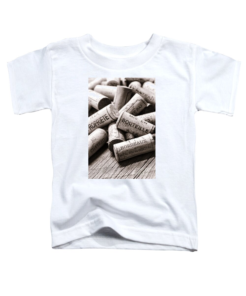 Corks Toddler T-Shirt featuring the photograph French Wine Corks by Olivier Le Queinec