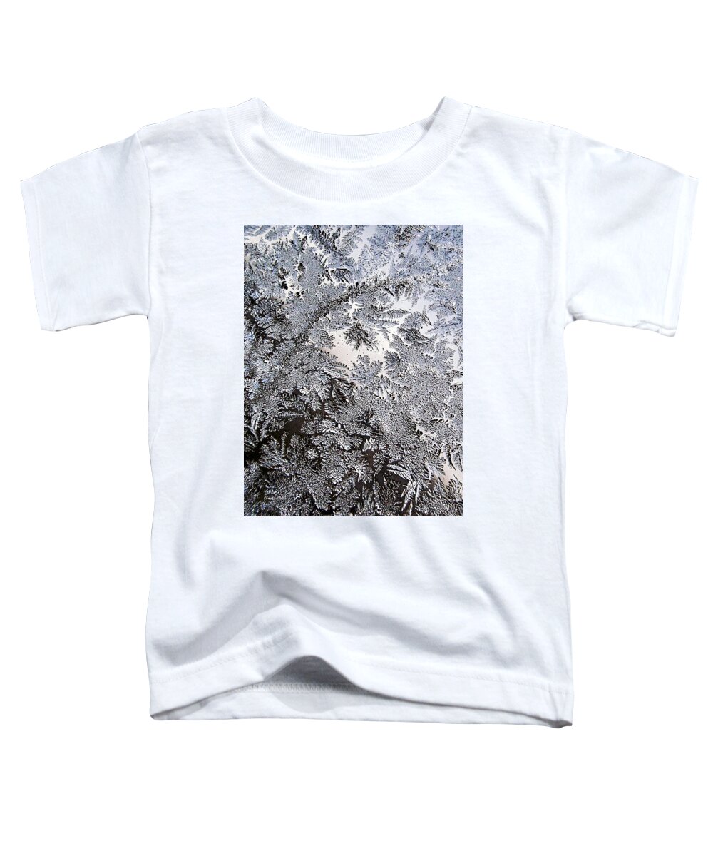Frost Toddler T-Shirt featuring the photograph Frosted Glass Abstract by Christina Rollo
