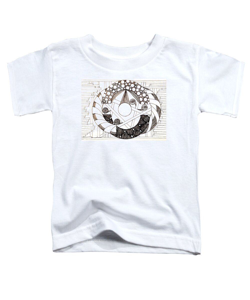 Abstract Toddler T-Shirt featuring the drawing Galactic by Anita Lewis