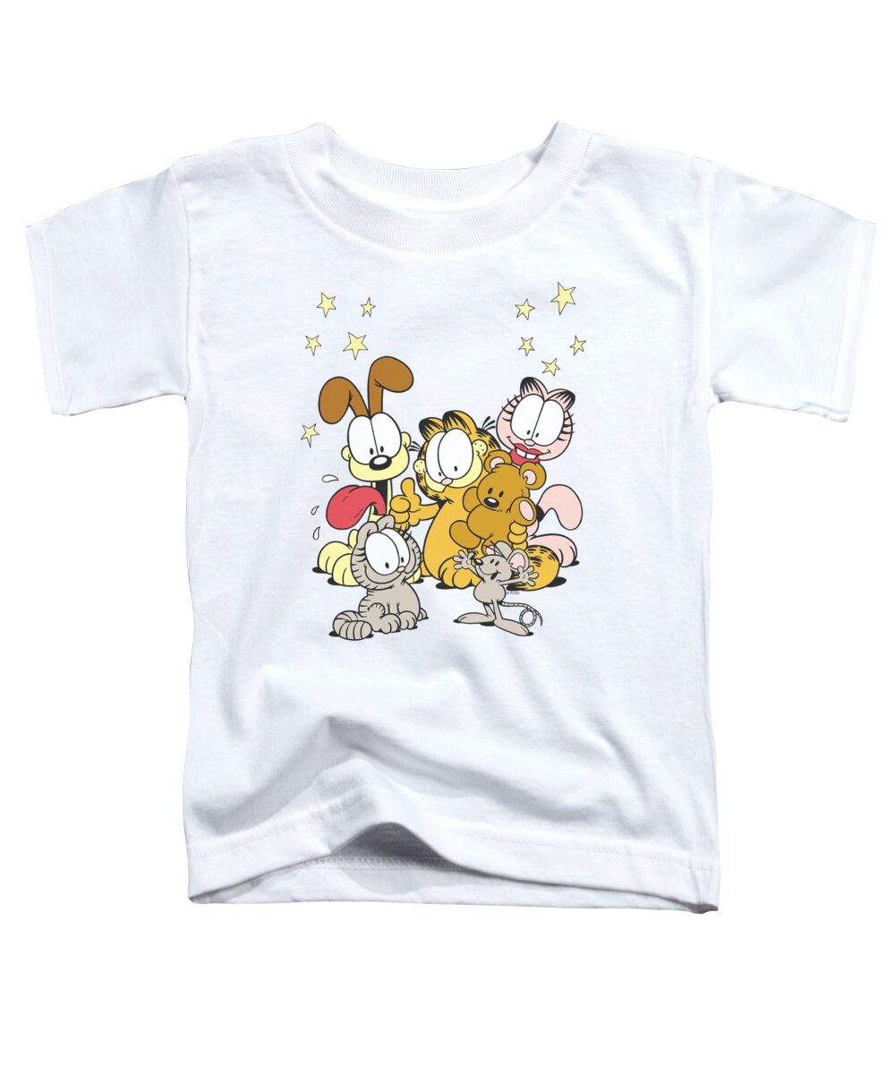 Garfield Toddler T-Shirt featuring the digital art Garfield - Friends Are Best by Brand A