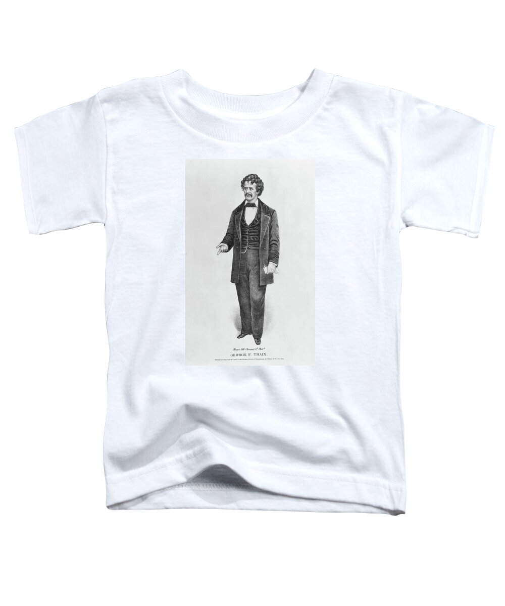 1861 Toddler T-Shirt featuring the painting George Francis Train (1829-1904) by Granger