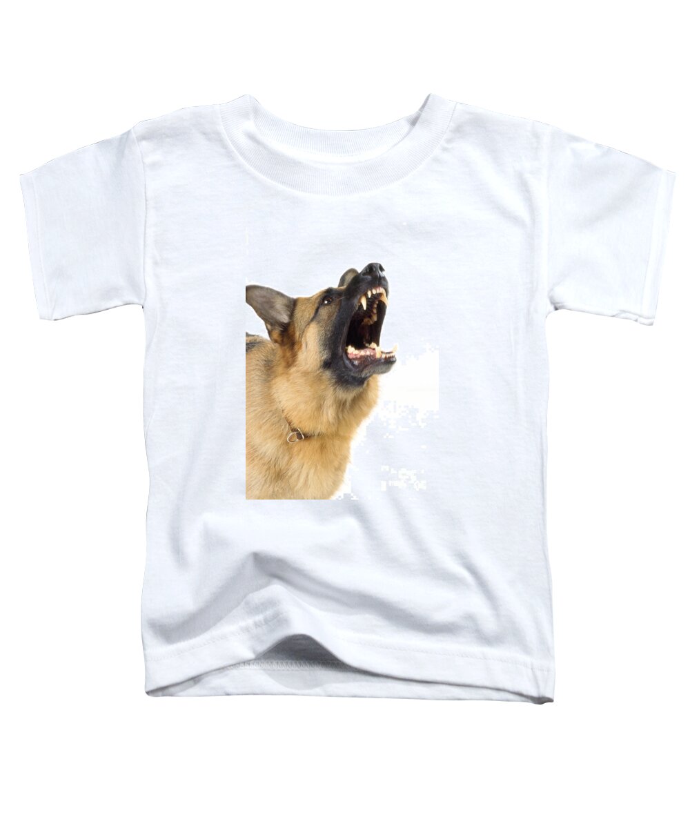 German Shepherd Toddler T-Shirt featuring the photograph German Shepherd Dog by John Daniels