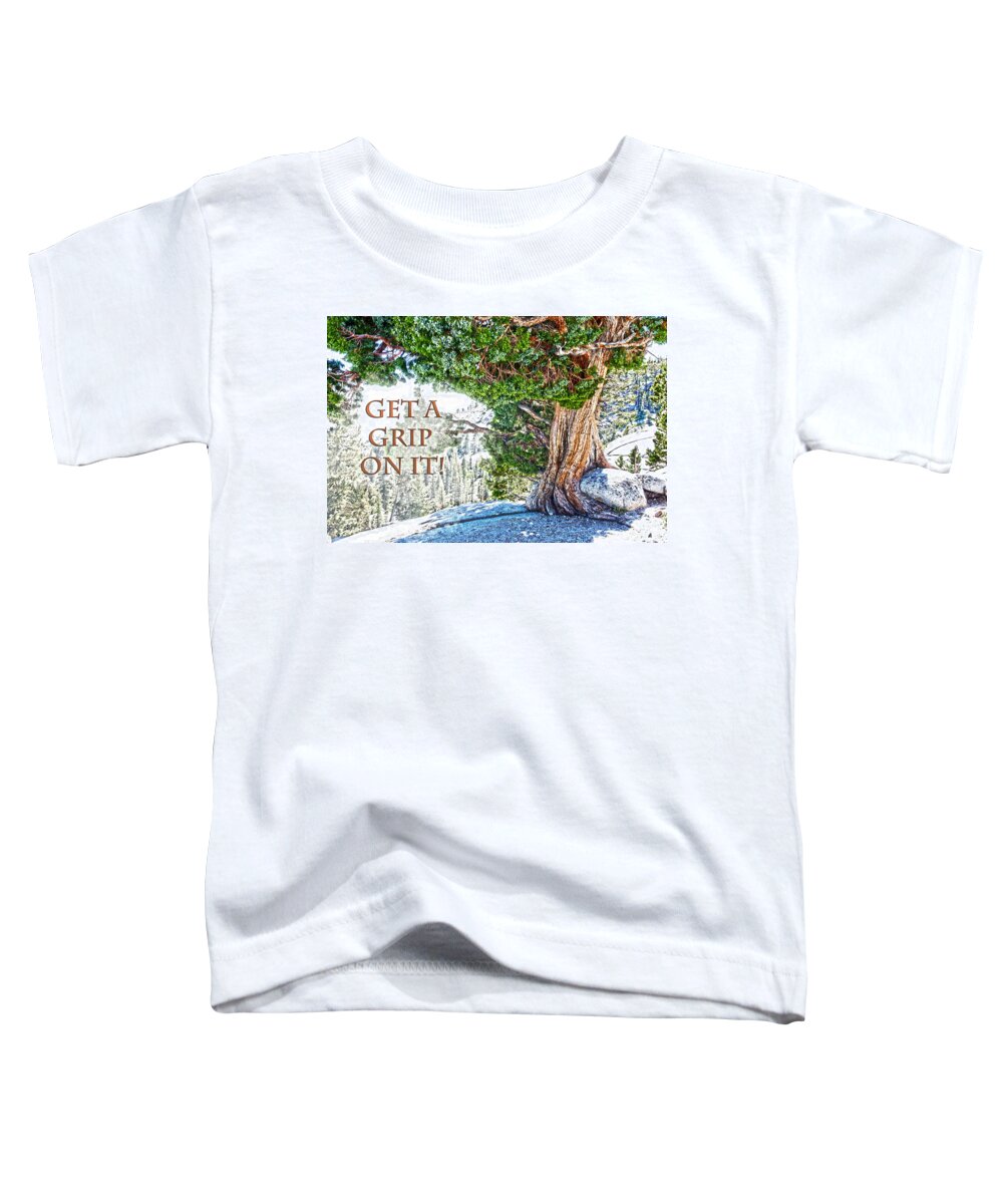 Get A Grip Toddler T-Shirt featuring the photograph Get A Grip On It by Randall Branham