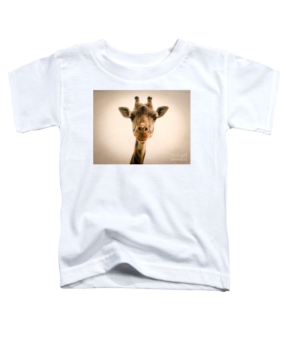 Wildlife Toddler T-Shirt featuring the photograph Giraffe by Andrea Anderegg
