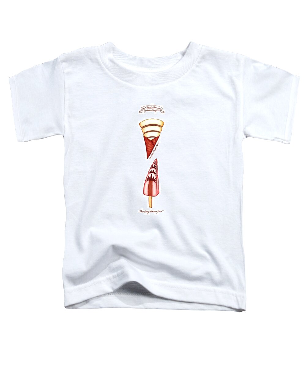 Good Humor Landmarks Toddler T-Shirt featuring the drawing Good Humor Landmarks by Andrea Arroyo