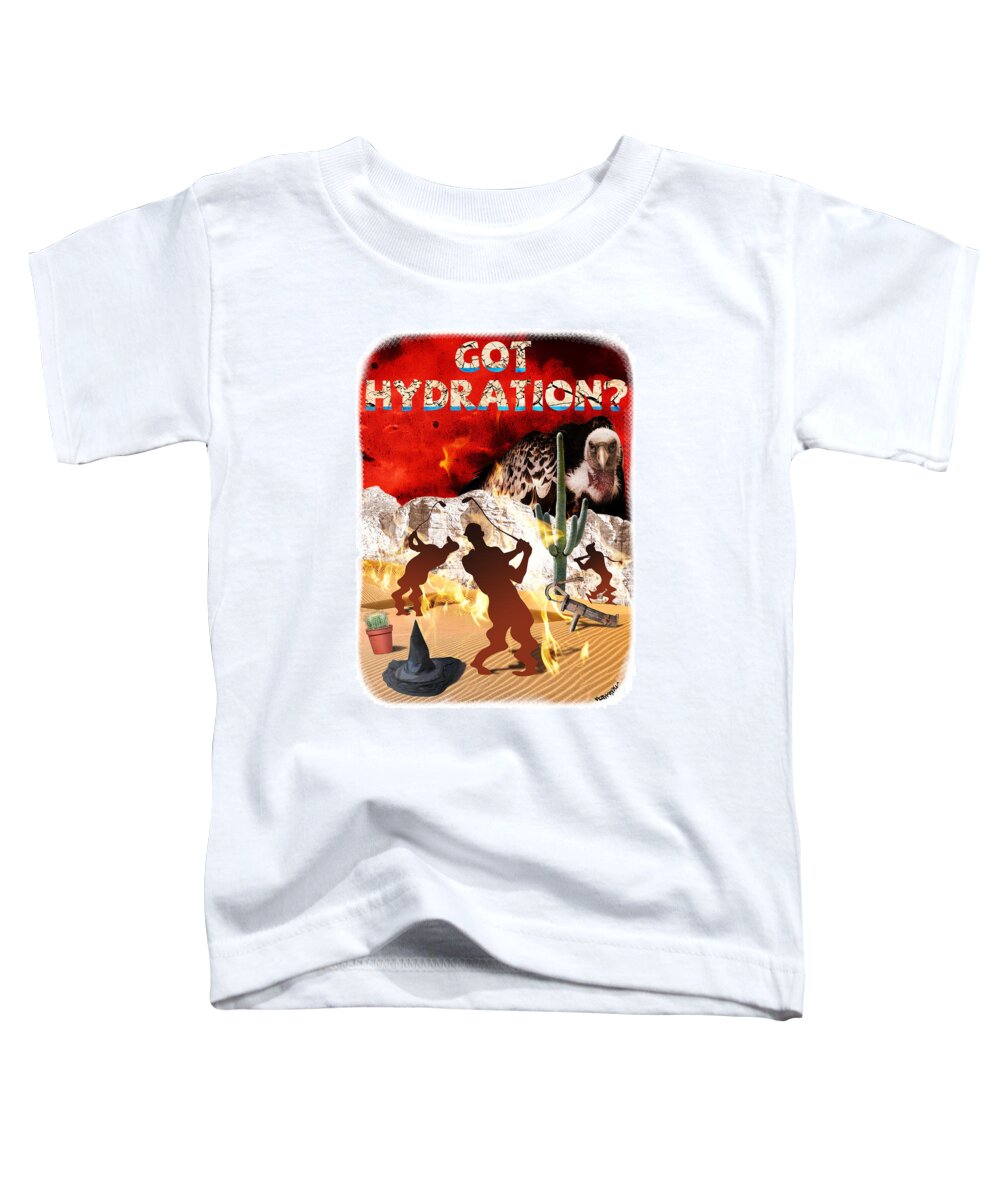 Water Toddler T-Shirt featuring the digital art Got Hydration? by Mark Armstrong