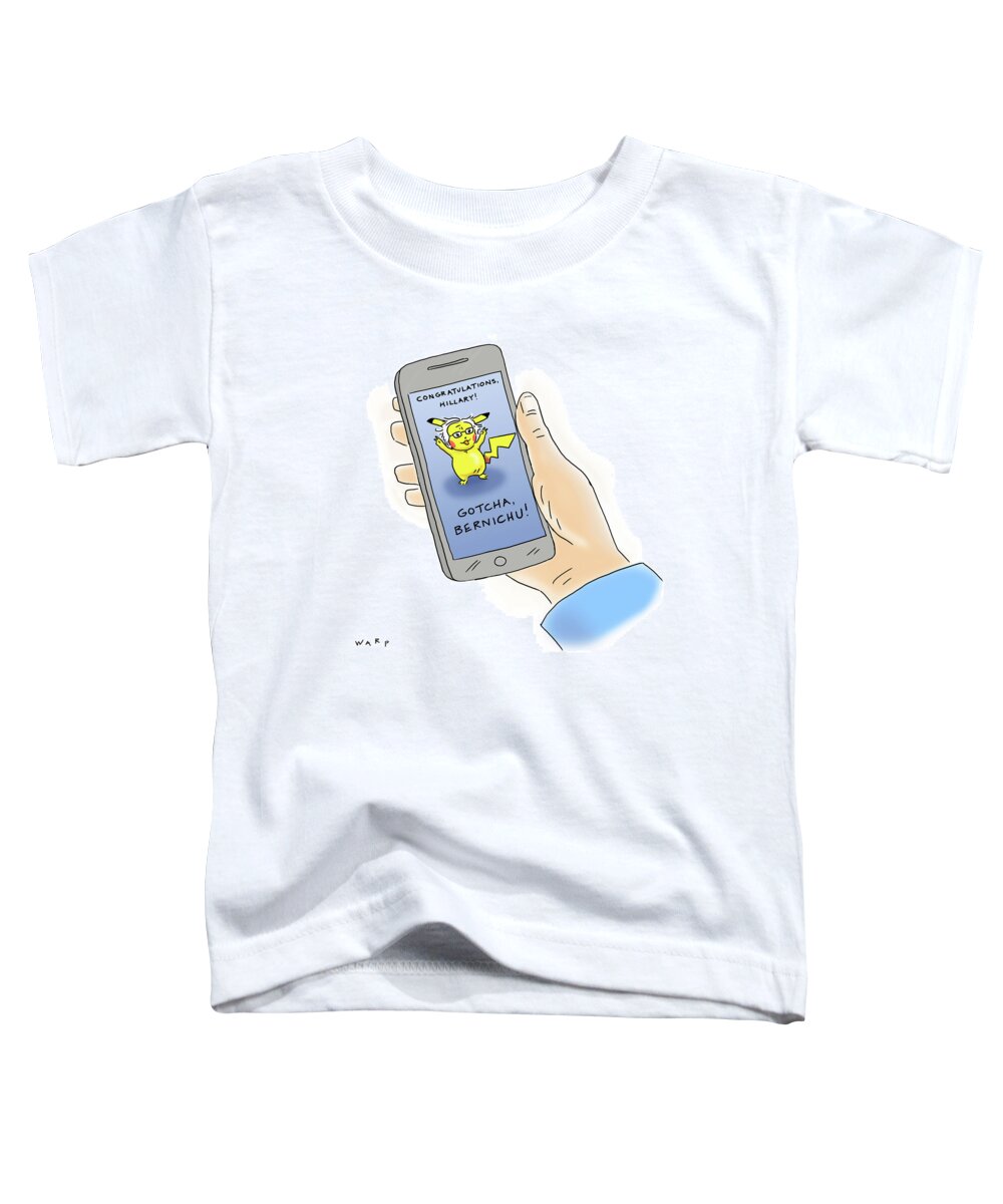 Congratulations Toddler T-Shirt featuring the drawing Gotcha Bernichu by Kim Warp