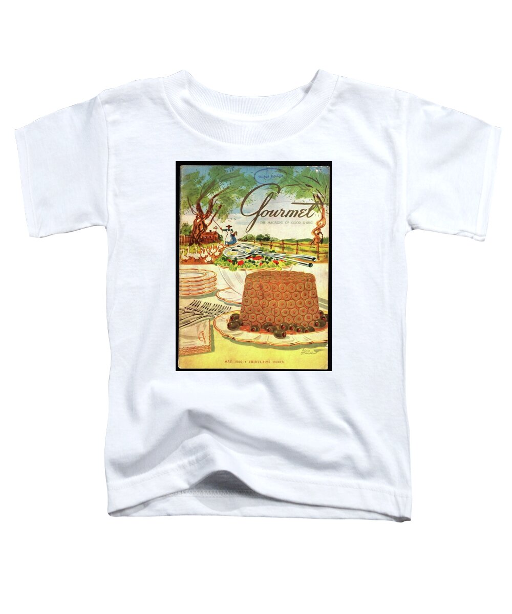 Food Toddler T-Shirt featuring the photograph Gourmet Cover Featuring A Buffet Farm Scene by Henry Stahlhut