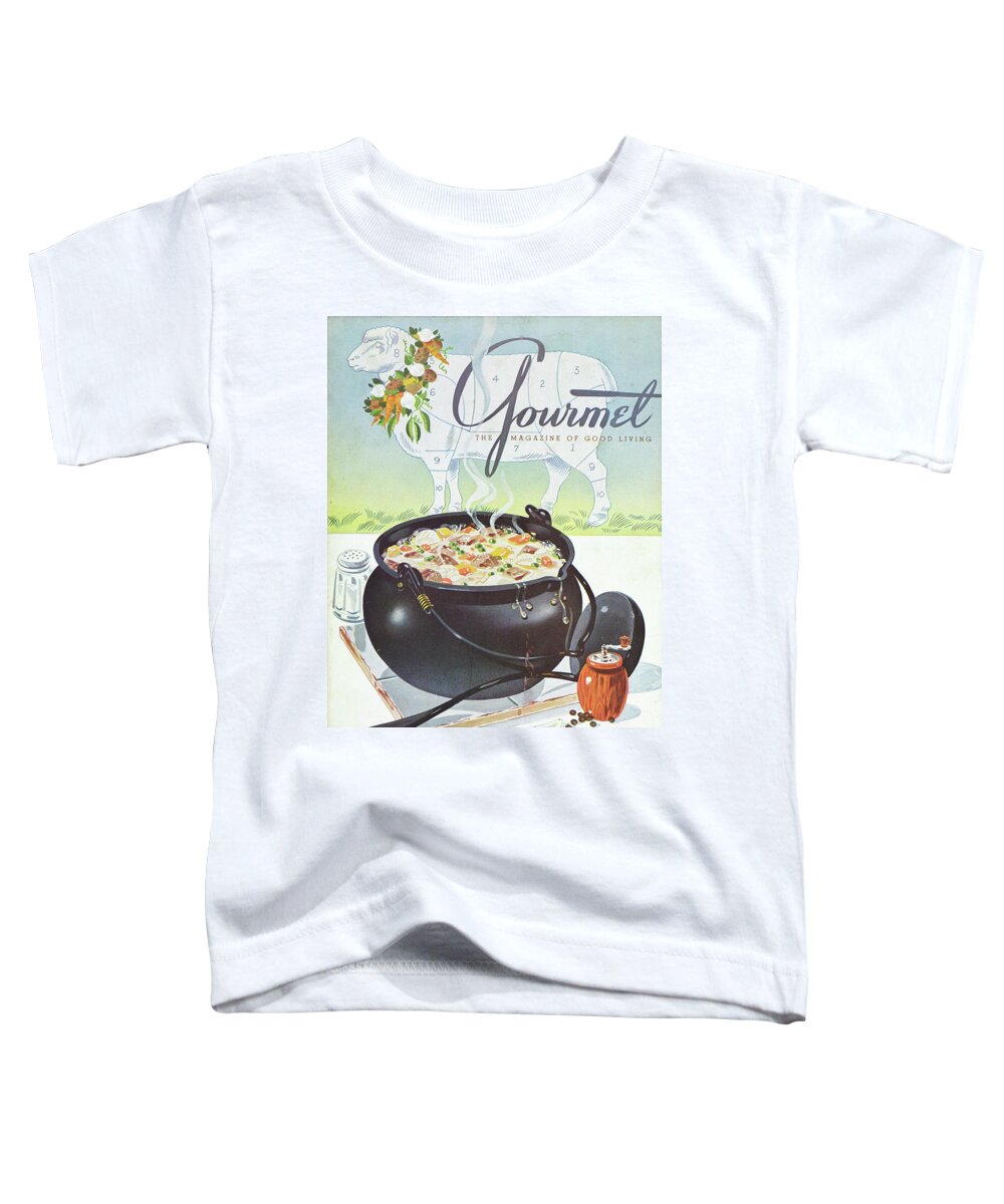 Food Toddler T-Shirt featuring the photograph Gourmet Cover Of Lamb Stew by Henry Stahlhut