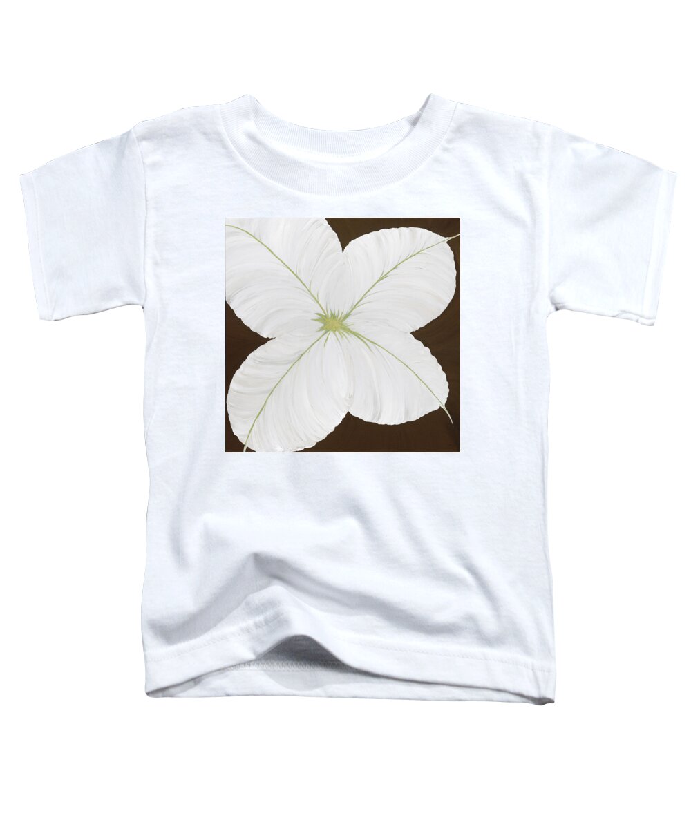 Flower Toddler T-Shirt featuring the painting Green Spice by Tamara Nelson