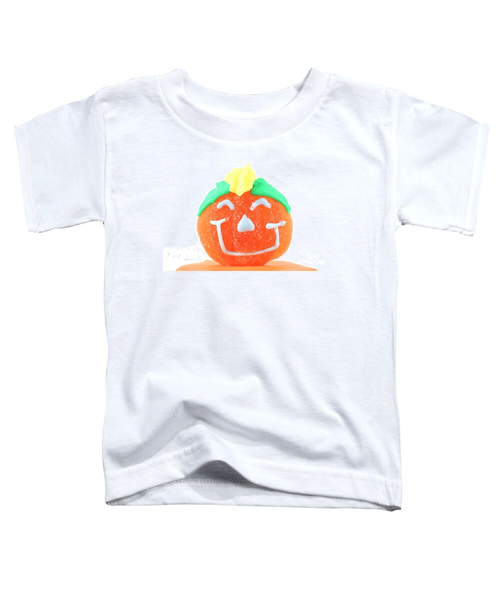 Cup Toddler T-Shirt featuring the photograph Halloween pimpkin sweet by Simon Bratt